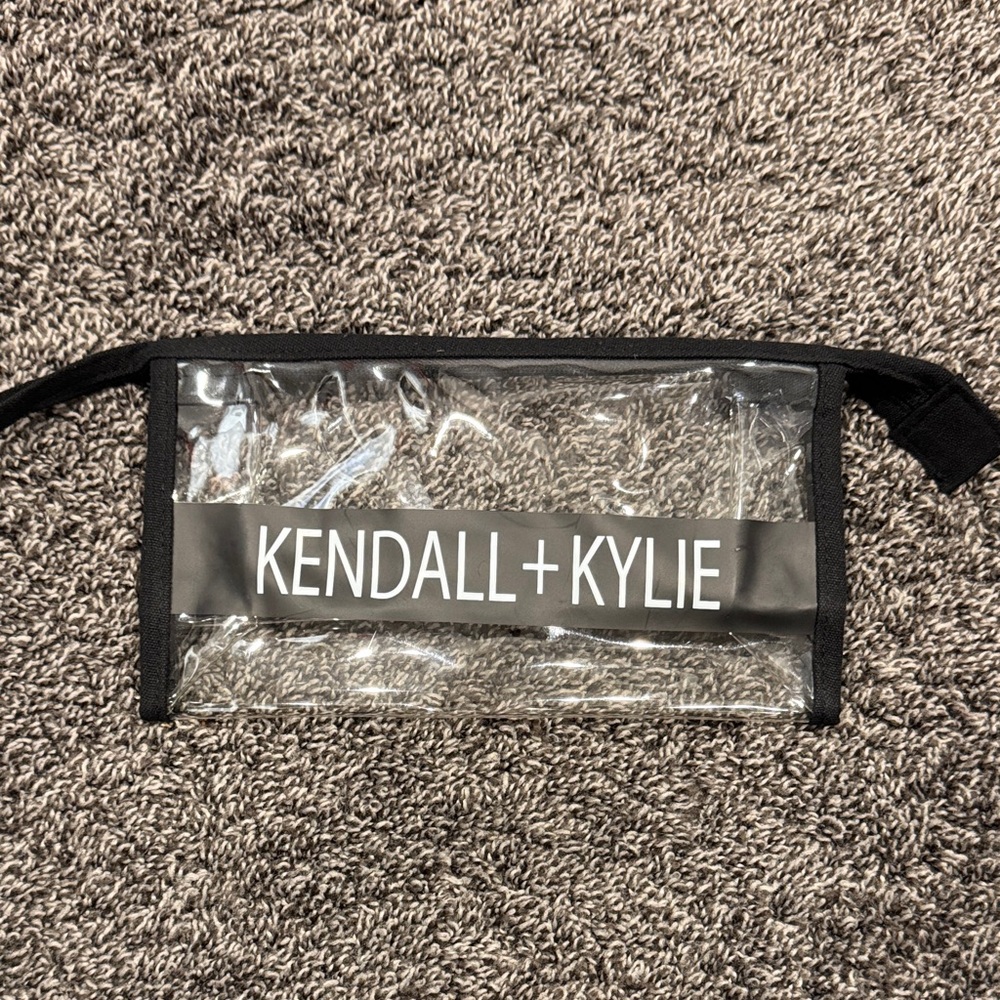 Kendall & Kylie Transparent Belt Bag with Black Trim